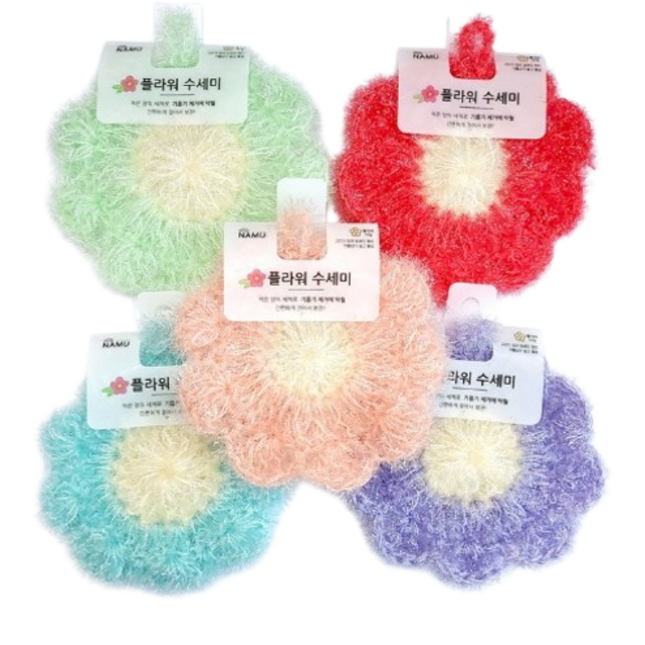 YOUNG STAR Kitchen Scrubber Flower Shape 20g (Case 300)