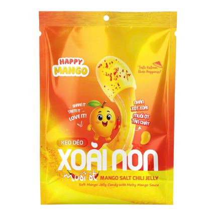 HAPPY MANGO Mango Salt Chili Jelly Candy 150g (Case 40)