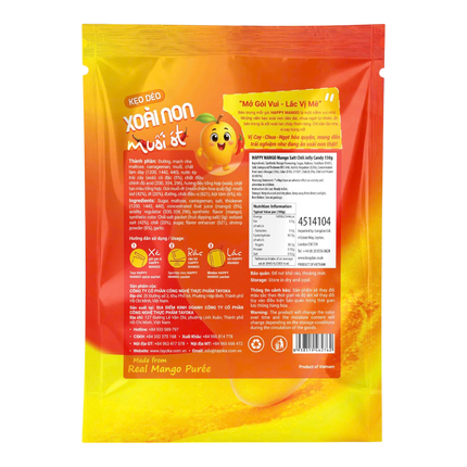 HAPPY MANGO Mango Salt Chili Jelly Candy 150g (Case 40)