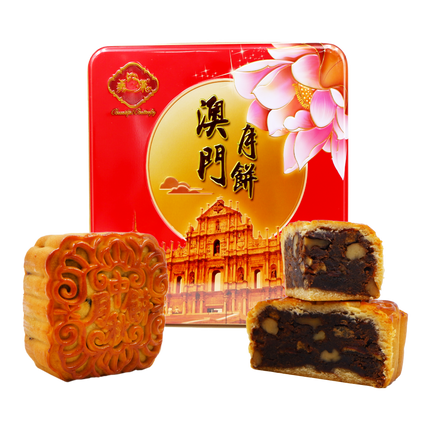 BEAUTIFUL BUTTERFLY Mooncake Jujube Walnut and Red Bean 180g (Case 32)