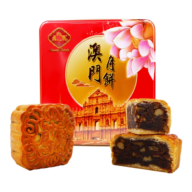 BEAUTIFUL BUTTERFLY Mooncake Jujube Walnut and Red Bean 180g (Case 32)
