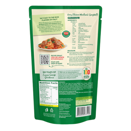 DEL MONTE Spaghetti Sauce Italian Style 900g (Case 12)