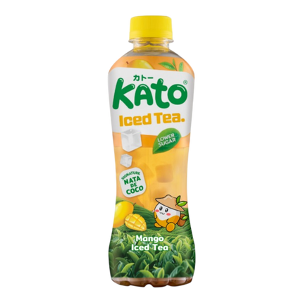 KATO Nata De Coco Drink Mango Flavour Ice Tea 350ml (Case 24)