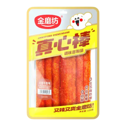 GOLDEN MILL Jumbo Latiao Gluten Sticks - Sichuan Beef 100g (Case 40)