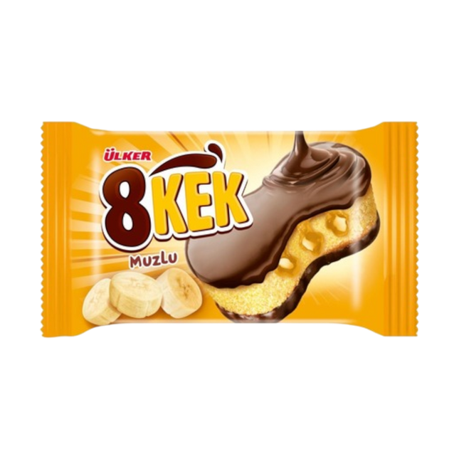 ULKER Dankek 8 Cake Banana Flavour 40g (Case 24)