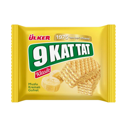 ULKER 9 Kat Tat Banana Wafer 39g (Case 24)