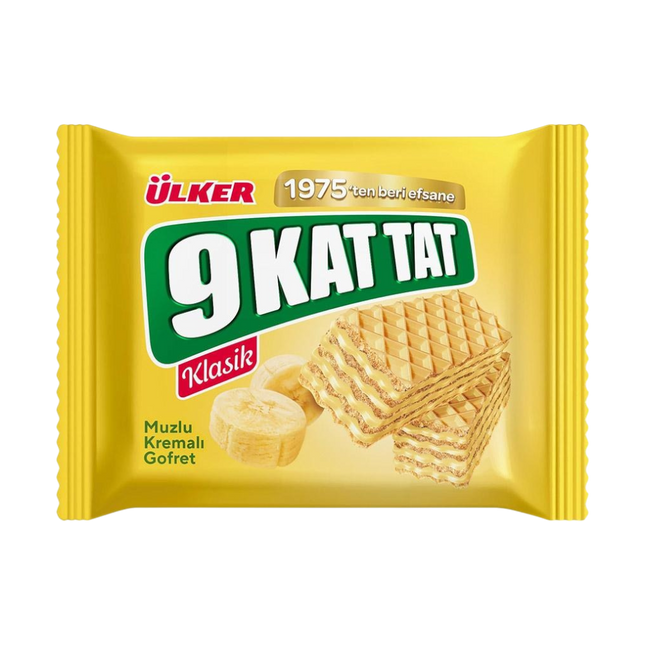 ULKER 9 Kat Tat Banana Wafer 39g (Case 24)