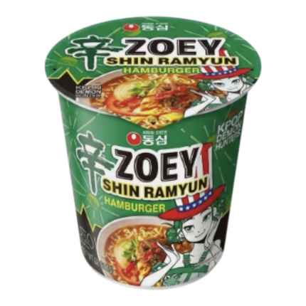 NONGSHIM Shin Cup Noodle Demon Hunters Zoey - Burger Hero  68g (Case 12)