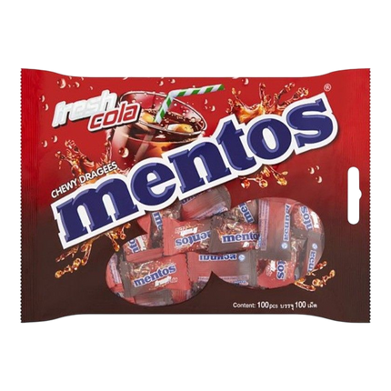 MENTOS Fresh Cola Flavour Candy 270g (Case 24)