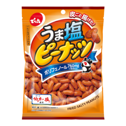 DENROKU Fried Salty Peanuts 80g (Case 24)