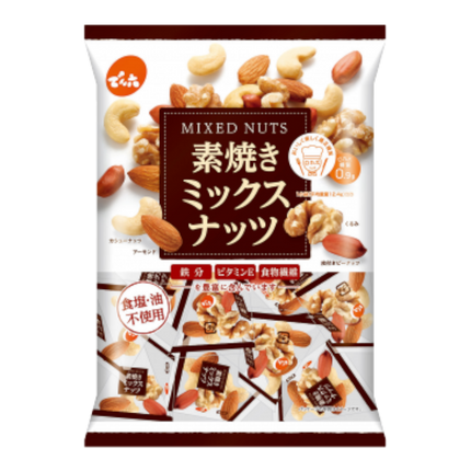 DENROKU Dry- Roasted Mixed Nuts Mini Bag 165g (Case 16)