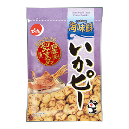 DENROKU Dried Squid Taste Peanut Snacks 70g (Case 48)