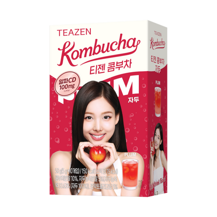 TEAZEN TWICE Edition Kombucha Plum 10 Sticks 50g (Case 12)