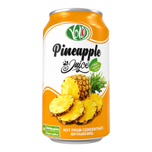 Yolo Pineapple Juice 330ml (Case 12)