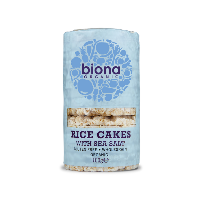 BIONA Organic Rice Cakes w/ Salt Wholegrain (low fat) 100g - Longdan Online Supermarket