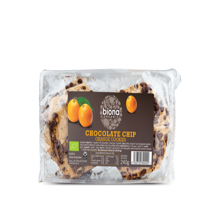 BIONA Organic Chocolate Chip & Orange Cookies 240g - Longdan Online Supermarket