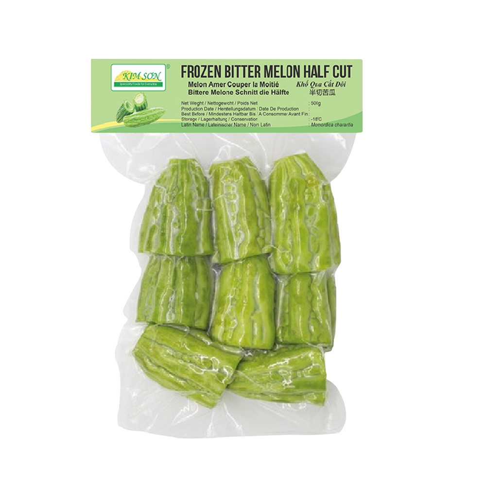 Kim Son Frozen Bitter Melon Half Cut 500g (Case 20)