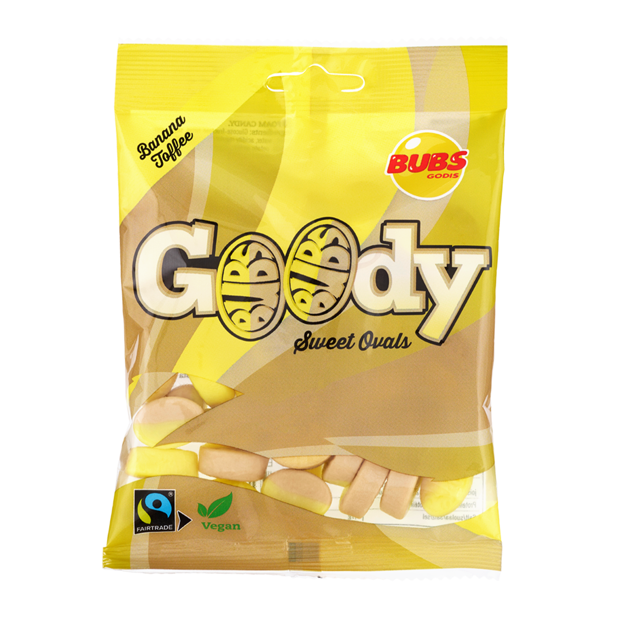 Bubs Godies Goody Sweet Oval Banana Toffee 90g - Longdan Official Online Store