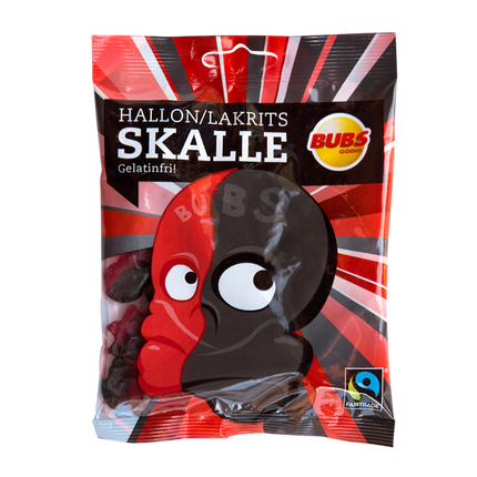 Bubs Godies Raspberry Liquorice Skull 90g - Longdan Official Online Store