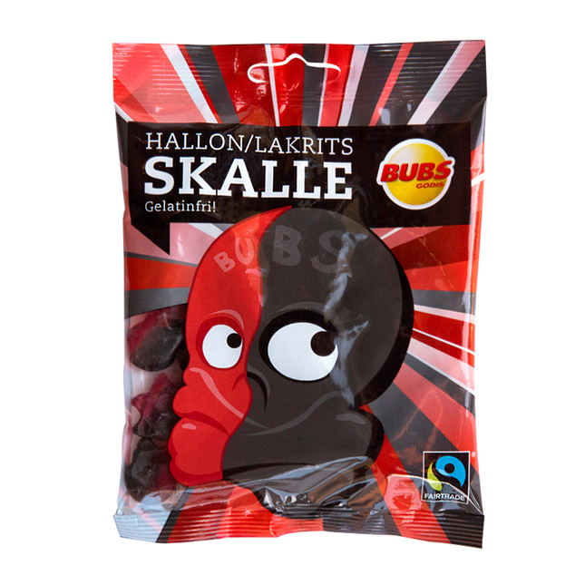 Bubs Godies Raspberry Liquorice Skull 90g - Longdan Official Online Store