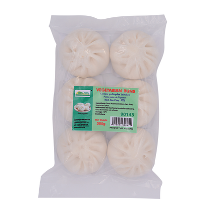 Vegetarian Steamed Bbq Pork Buns 500g (Frozen) - Longdan Online Supermarket
