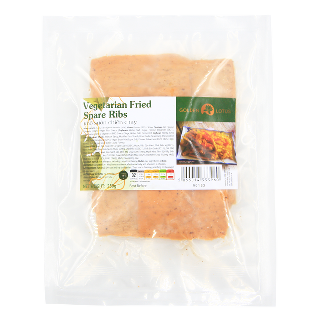 GOLDEN LOTUS Vegetarian Fried Spare Ribs 250g (Frozen) - Longdan Official Online Store