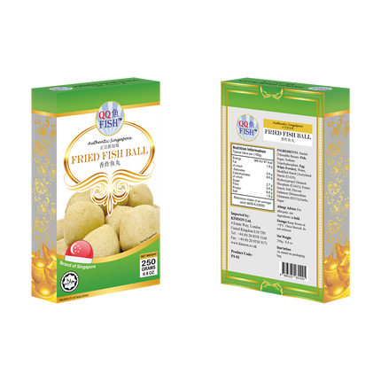 QQ Fried Fish Ball 250g (Case 40)