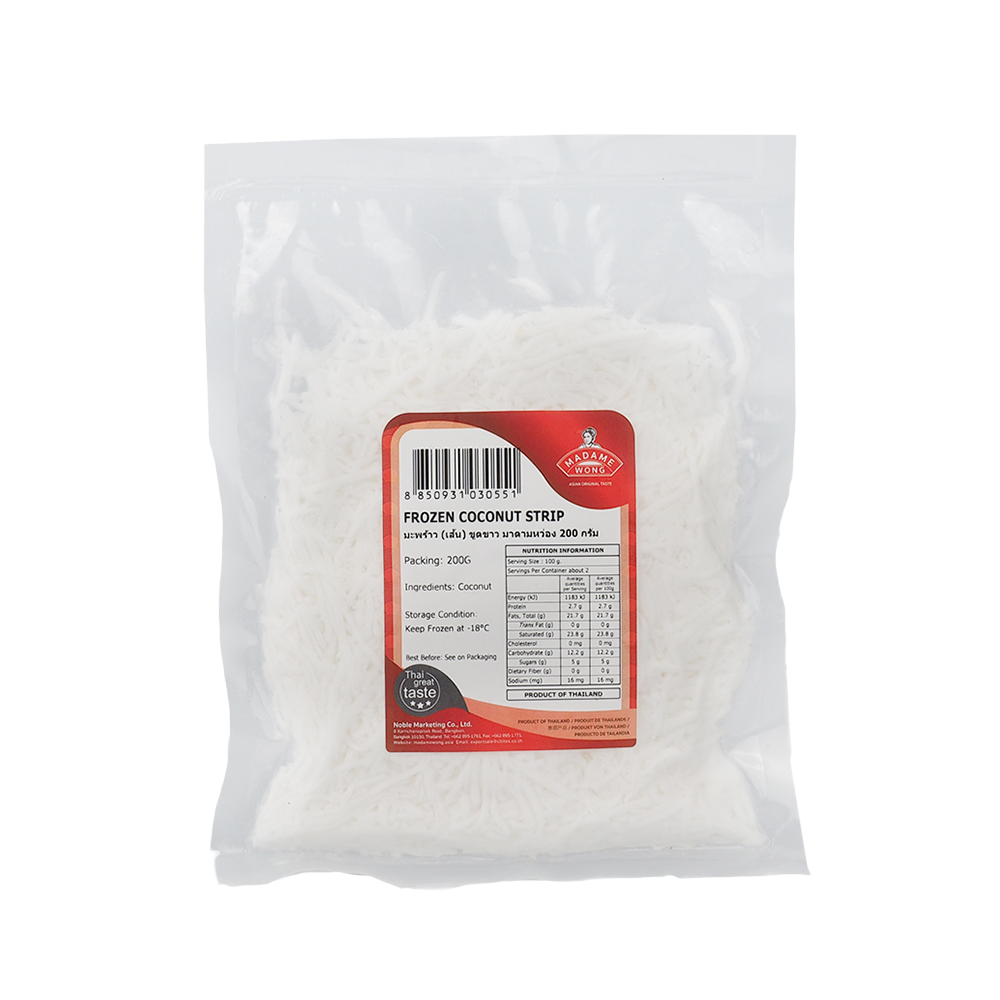 MADAME WONG Frozen Coconut Strip 200g (Frozen) (Case 25)
