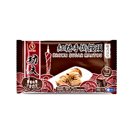 KUNGFU Brown Sugar Mantou 520g (Frozen) - Longdan Official Online Store