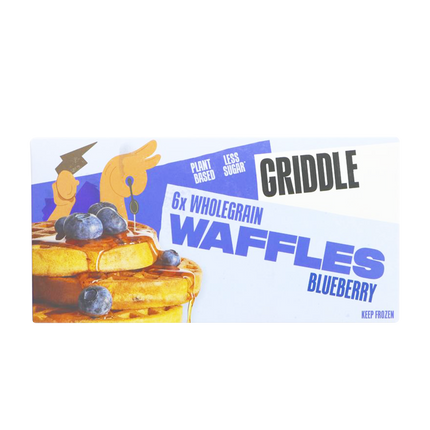 GRIDDLE Blueberry Wholegrain Waffles 192g (Frozen) - Longdan Official
