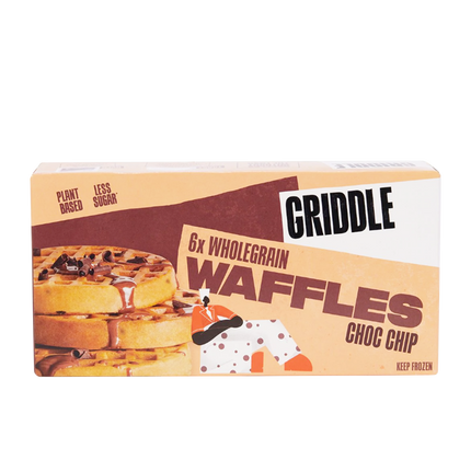 GRIDDLE Choc-Chip Wholegrain Waffles 192g (Frozen) - Longdan Official