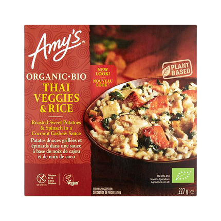 AMY'S KITCHEN Thai Veggies and Rice 227g (Frozen) - Longdan Official