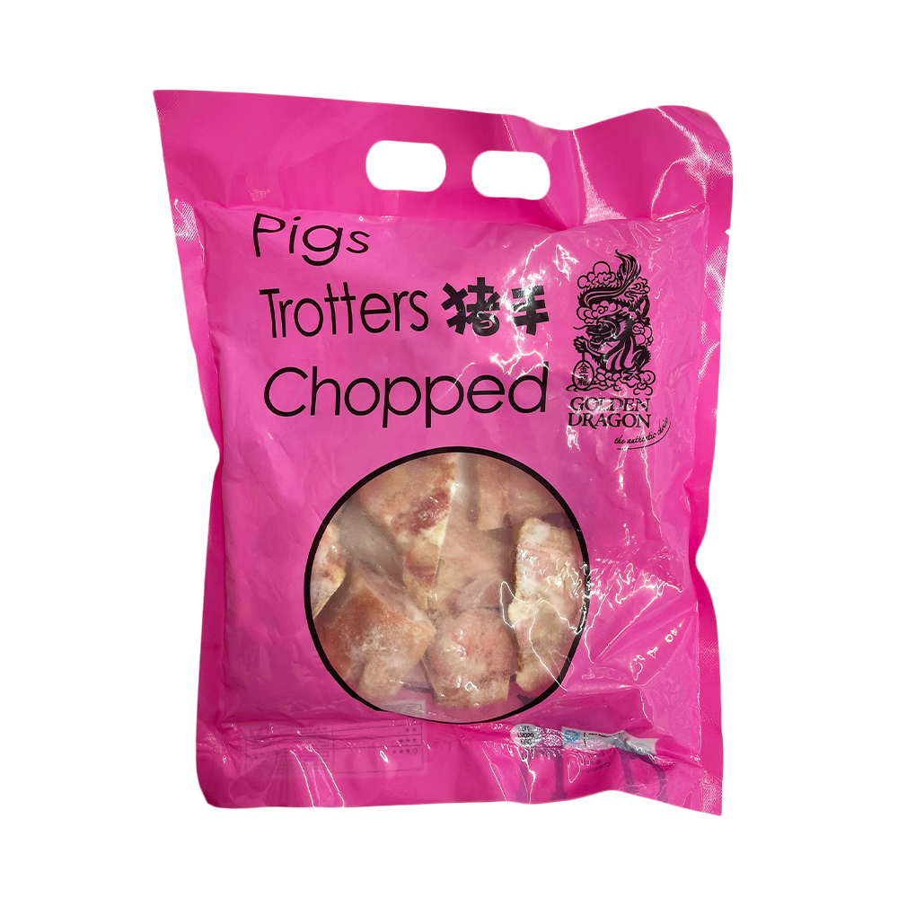 GOLDEN DRAGON Pig Feet Trotters (Cut) 1kg - Longdan Official