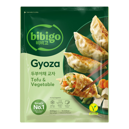 CJ BIBIGO Gyoza Dumplings Tofu & Vegetable 600g (Case 12)
