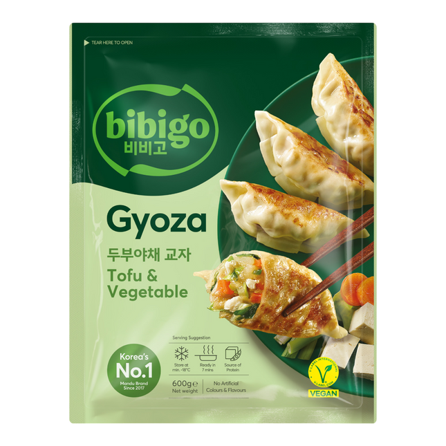 CJ BIBIGO Gyoza Dumplings Tofu & Vegetable 600g (Case 12)