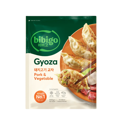 CJ BIBIGO Gyoza Dumplings Pork & Vegetable 600g (Case 12)