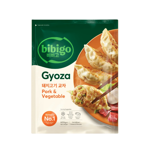 CJ BIBIGO Gyoza Dumplings Pork & Vegetable 600g (Case 12)