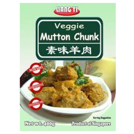 LIANG YI Vegetarian Mutton Chunk 400g (Frozen) (Case 12)