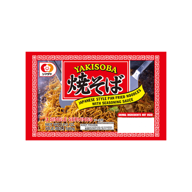 SHIMADAYA 3shoku Yakisoba (3pcs) 540g (Case 20)