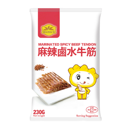 HONG'S Spicy Marinated Beef Tendon 170g (Frozen) (Case 10)