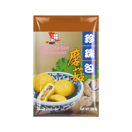 FIRST CHOICE Fish Tofu Mushroom Bun 200g - Longdan Official