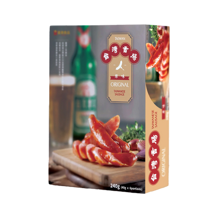 HAN DIAN Taiwanese Original Sausage (6 strips) 240g - Longdan Official