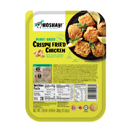 HOSHAY Plantbased Crispy Fried Chicken (6pcs) 300g (Frozen) - Longdan Official