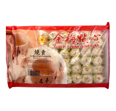GOLD PLUM Dim Sum Siu Mai (Pork Dumpling 48pcs) 960g (Case 12)
