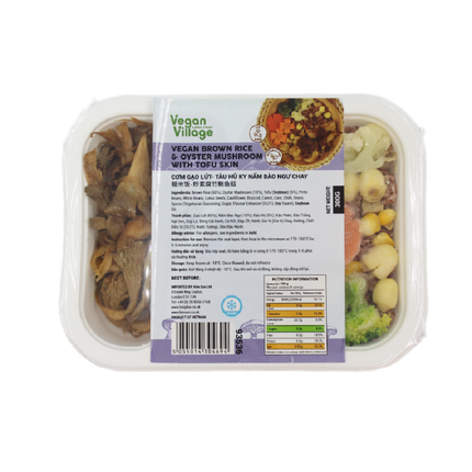 Vegan Village Brown Rice & Oyster Mushroom With Tofu Skin 300G (Frozen) (Case 20)