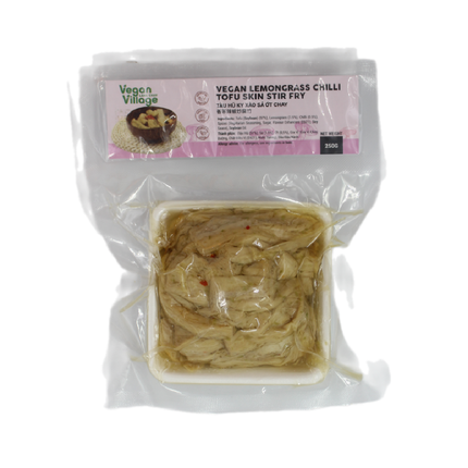 Vegan Village Lemongrass Chilli Tofu Skin Stir Fry  250G (Frozen) (Case 20)