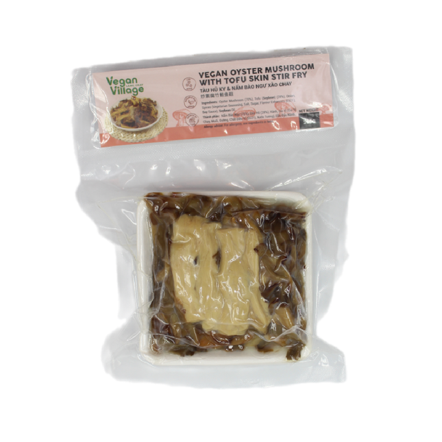 Vegan Village Oyster Mushroom With Tofu Skin 250G (Frozen) (Case 20)