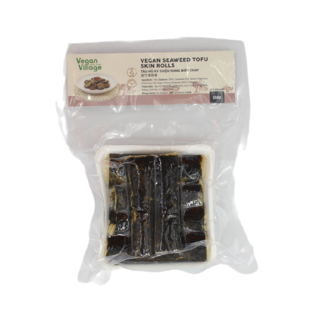 Vegan Village Seaweed Tofu Skin Rolls 250G (Frozen) (Case 20)