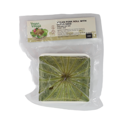 Vegan Village Pork Roll With Lotus Seed  250G (Frozen) (Case 20)