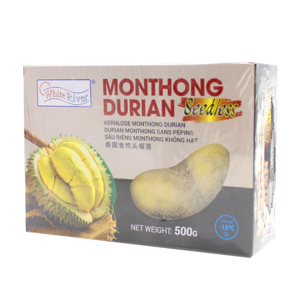 White River Frozen Monthong Durian Seedless 500G (Case 20)